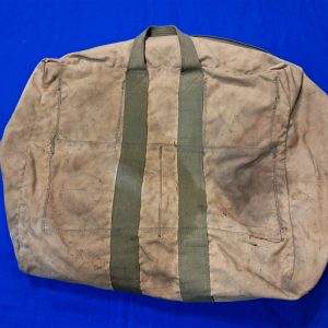 world-war-two-pilots-equipment-bag-for-carrying-into-aircraft-officer-clothing-items-dirty-but-very-solid