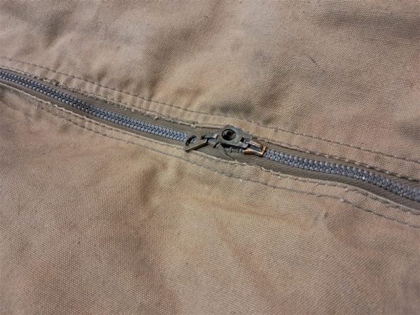 world-war-two-pilots-equipment-bag-for-carrying-into-aircraft-officer-clothing-items-dirty-but-very-solid