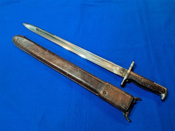 bayonet-m1903-parade world-war-one-m-1903-parade-bayonet-and-scabbard-leather-dated-1910-and-1907-springfield-arsenal