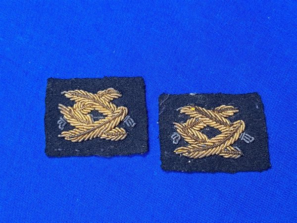 world-war-two-civil-engineer-insignia-bullion-officers-on-black-wool-pair