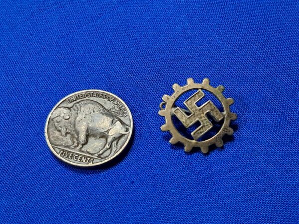 german-world-war-two-labor-front-membership-pin-for-lapel-pin-back-silver