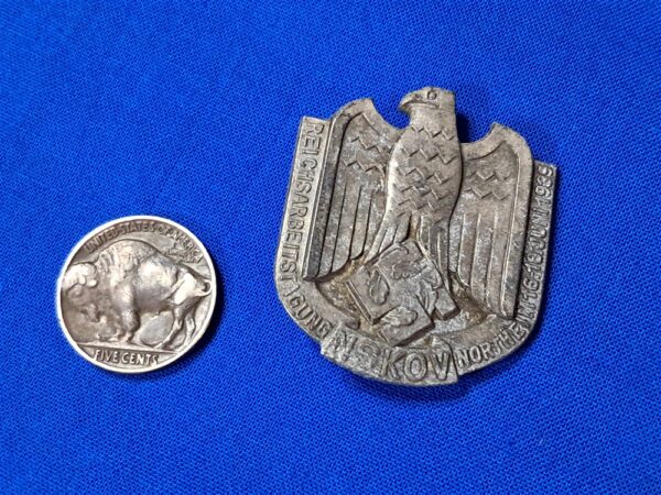 world-war-two-german-nskov-veterans-group-tinnie-for-employment-of -war-wounded-in-factories-1939