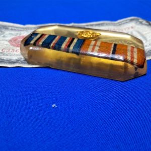 world-war-two-paper-weight-plastic-small-clear-with-awards-inside