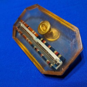 world-war-two-paper-weight-plastic-small-clear-with-awards-inside