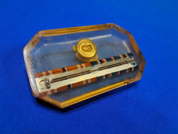 world-war-two-paper-weight-plastic-small-clear-with-awards-inside