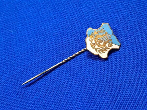 german-world-war-one-bavarian-stick-pin-band-member-blue-and-white-twist-in-pin-maker-marked