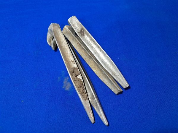 world-war-one-tent-stake set-of-4-aluminum-2nd-pattern-cast-aluminum