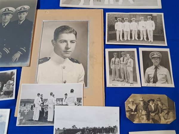 world-war-two-naval-lieutenant-uniform-grouping-named-robinson-with-photos-and-light-history-ribbons