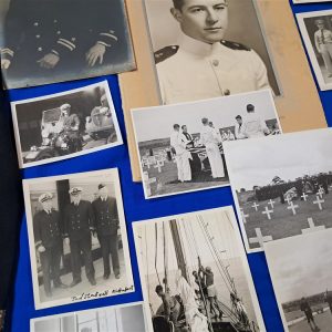 world-war-two-naval-lieutenant-uniform-grouping-named-robinson-with-photos-and-light-history-ribbons