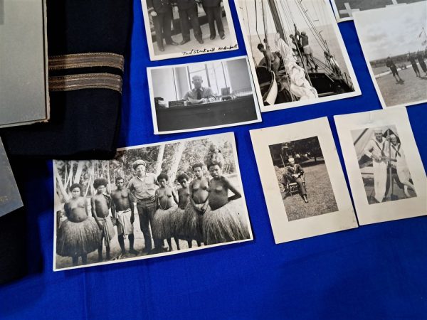 world-war-two-naval-lieutenant-uniform-grouping-named-robinson-with-photos-and-light-history-ribbons