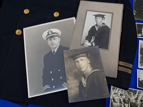 world-war-two-naval-lieutenant-uniform-grouping-named-robinson-with-photos-and-light-history-ribbons