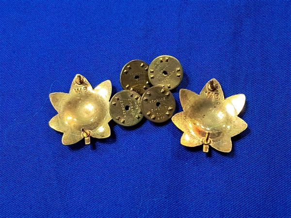 korean-war-era-marine-corps-rank-of-major-matched-set-by-wolf-brown-marked-with-early-clutches