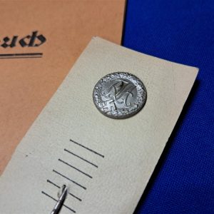 world-war-two-german-youths-sports-badge-stick-pin-in-silver-for-wear-book-contains-document