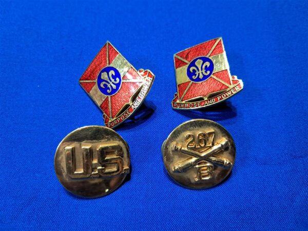 cold-war-era-267-field-artillery-collar-disc-set-and-distinctive-unit-insignias-german-occupation-made