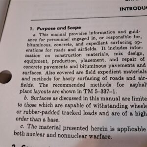 technical-manual-vietnam-1966-dated-great-condition-266-pages-resurfacing-and-paving-of-air-strips