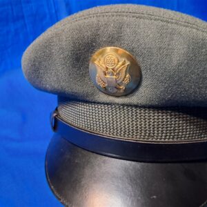 army-enlisted-visor-hat-57-dated-size-seven-and-one-eighth-minty-condition-green-dress