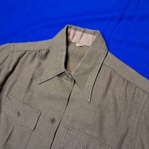 world-war-two-womans-army-corps-shirt-field-wool-type-with-patches-excellent-condition-larger-size