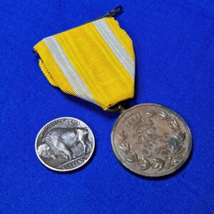 german-world-war-one-saxon-merit-medal-yellow-white-ribbon-august-original