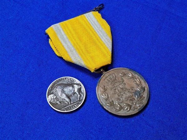 german-world-war-one-saxon-merit-medal-yellow-white-ribbon-august-original