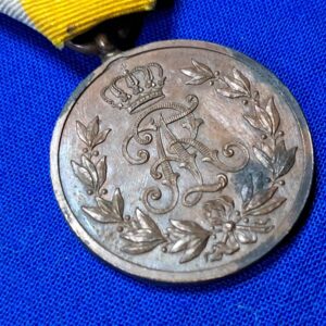 german-world-war-one-saxon-merit-medal-yellow-white-ribbon-august-original