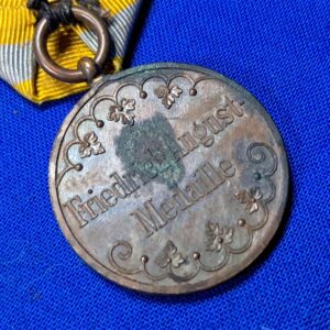 german-world-war-one-saxon-merit-medal-yellow-white-ribbon-august-original