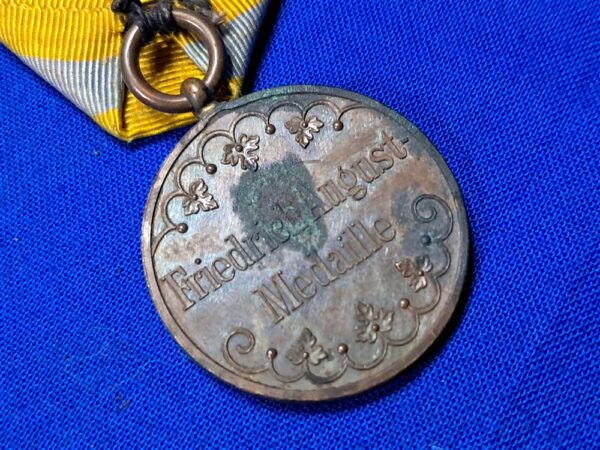 german-world-war-one-saxon-merit-medal-yellow-white-ribbon-august-original