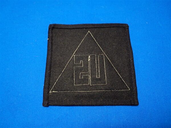 world-war-two-non-combatant-sleeve-patch-for-battlefield-use-and-identification-large-white-triangle-on-blue-felt