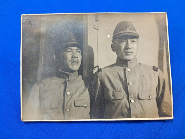 photo-japanese-wwii world-war-two-photograph-japanese-two-soliders-posing-aboard-ship-looking-into-distance