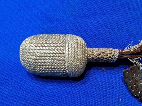 world-war-two-german-sword-portipee-end-knot-bullion-with-tri-color-base-end-no-strap-replacement-part-original