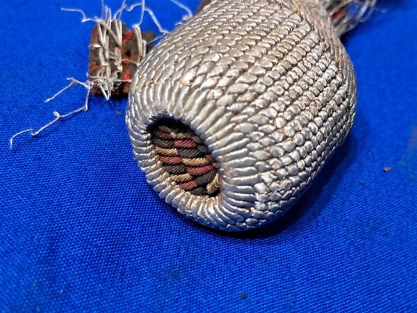 world-war-two-german-sword-portipee-end-knot-bullion-with-tri-color-base-end-no-strap-replacement-part-original