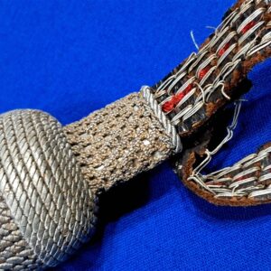 world-war-two-german-sword-portipee-end-knot-bullion-with-tri-color-base-end-no-strap-replacement-part-original