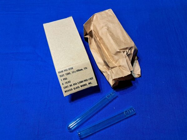 test-tubes-vietnam test-tube-package-of-12-original-in-contract-1962-box-for-field-hospitals