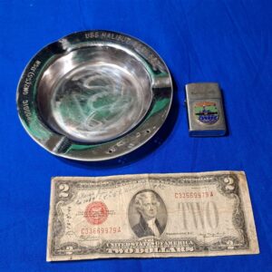 vietnam-war-cold-war-uss-halibut-grouping-of-items-ashtray-and-penguin-cigarete-starter-1960-to-1965-excellent-condition-named