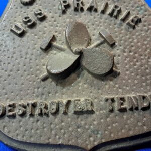 world-war-two-brass-plate-from-the-uss-prarie-destroyer-tender-fought-in-pacific-theater-battle-stars