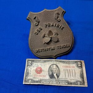world-war-two-brass-plate-from-the-uss-prarie-destroyer-tender-fought-in-pacific-theater-battle-stars