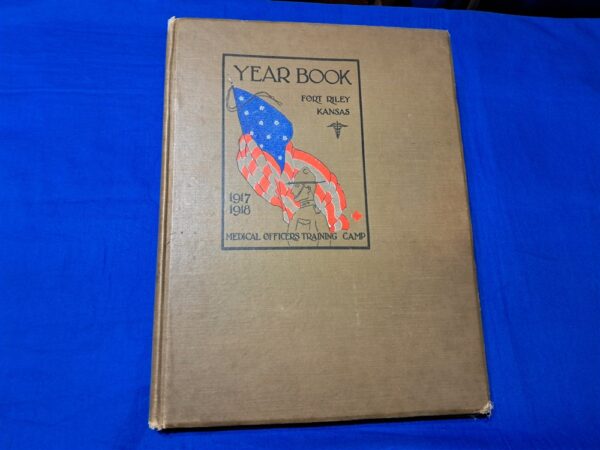 world-war-one-year-book-fort-riley-medical-training-camp-from-years-1918-to-1917-full-rosters-of-all-classes-and-nurses