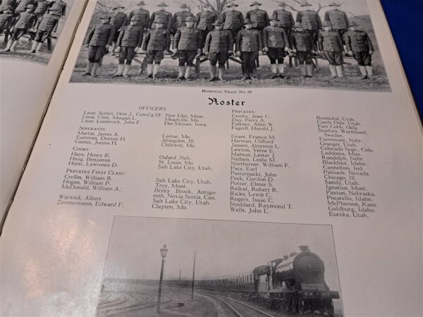 world-war-one-year-book-fort-riley-medical-training-camp-from-years-1918-to-1917-full-rosters-of-all-classes-and-nurses