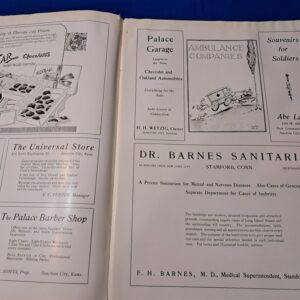 world-war-one-year-book-fort-riley-medical-training-camp-from-years-1918-to-1917-full-rosters-of-all-classes-and-nurses