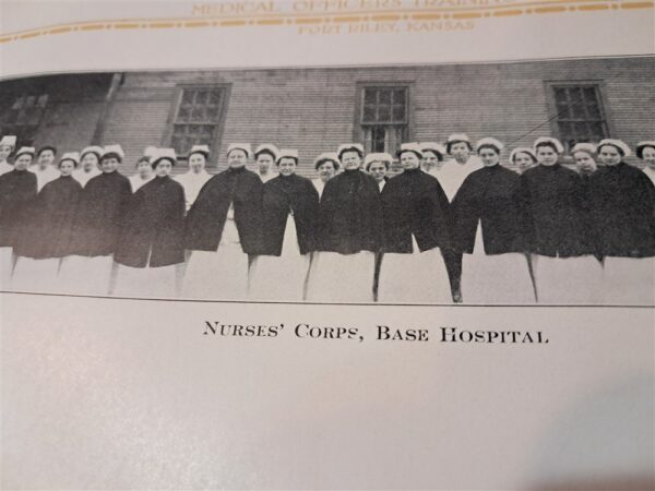 world-war-one-year-book-fort-riley-medical-training-camp-from-years-1918-to-1917-full-rosters-of-all-classes-and-nurses