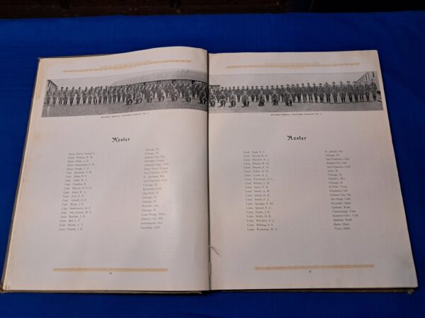 world-war-one-year-book-fort-riley-medical-training-camp-from-years-1918-to-1917-full-rosters-of-all-classes-and-nurses