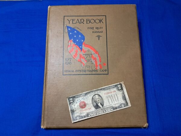 world-war-one-year-book-fort-riley-medical-training-camp-from-years-1918-to-1917-full-rosters-of-all-classes-and-nurses
