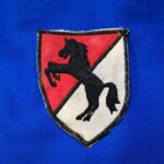vietnam-war-theater made 11th-armored-cavalry-regiment-cor-patch-with-horse-hand-embroidered-excellent