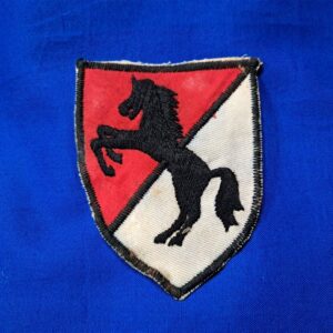 vietnam-war-theater made 11th-armored-cavalry-regiment-cor-patch-with-horse-hand-embroidered-excellent