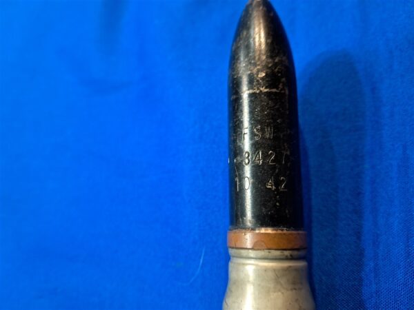 world-war-two-20-millimeter-dummy-round-training-dated-41-original-paint-steel-shell