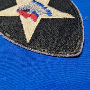 korean-war-era-blue-edge-cut-2nd-division-patch-color-indian