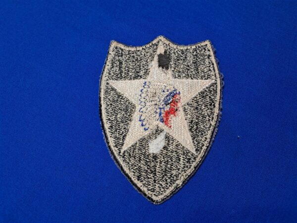 korean-war-era-blue-edge-cut-2nd-division-patch-color-indian