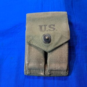 korean-war-45-caliber-clip-magazine-pouch-dated-1953-canvas-working-snap