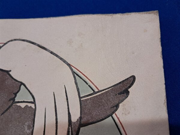 world-war-two-original-877-bombardment-squadron-patch-on-white-leather-screen-printed-from-scrapbook