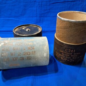 vietnam-war-practice-90-millimeter-shell-casing-blank-blue-painted-in-original-packing-can-dated-1963