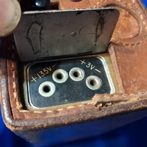 japanese-field-walkie-talkie-transceiver-with-carry-leather-case-and-strap-rare-missing-part-model-96-4